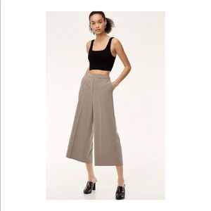 Babaton Wide Leg Cropped Trouser, Modern Taupe